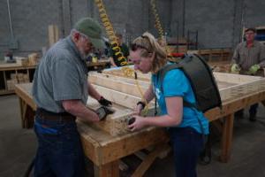 Christy at Habitat for Humanity